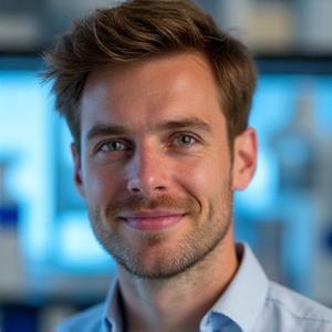 Portrett av Olav Lund, Materialforsker