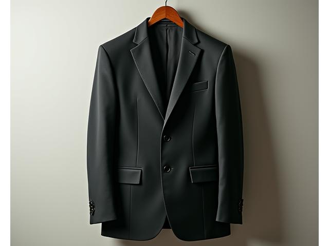 Elegant skreddersydd dress med skarpe linjer og kvalitetsstoff.